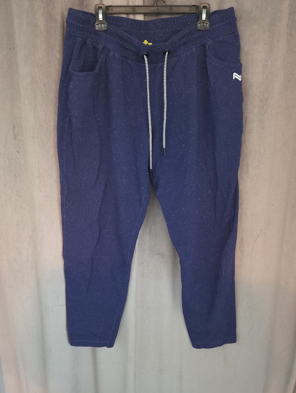 Nola 2X Navy Speckled Women's Jogger Pants